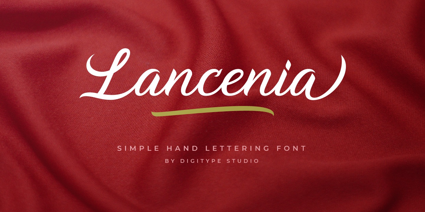 Шрифт Lancenia